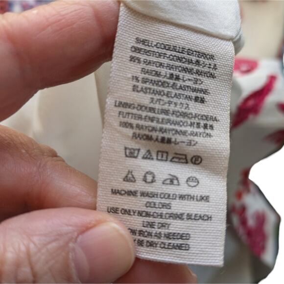 Free People Nomad Dress XS Red Cream One Shoulder Mini Bell Festival Party - Picture 8 of 9